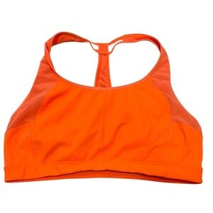 Athleta Push the limit Orange Sports Bra dize large